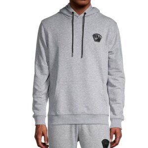 Bertigo Crown Logo Heathered Hoodie Luxury‎ Sweatshirt Men's Small Gray Cotton